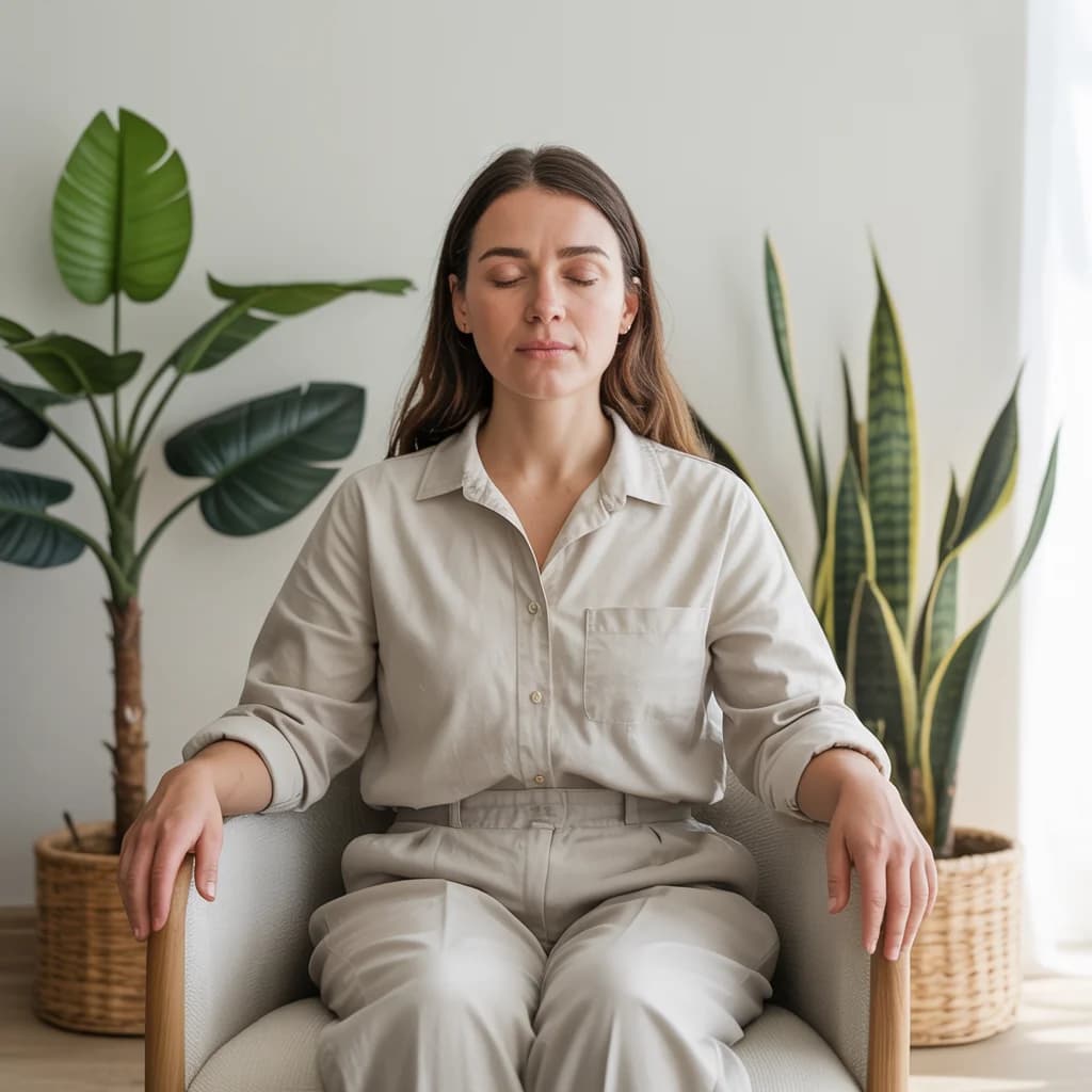 Person practicing mindfulness meditation